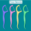 50pcs Colored Dental Floss With Toothpicks Flavored 5