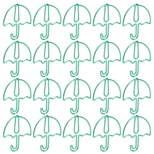 20Pcs Mini Photo Clip UmbrellaShaped Paperclip 2