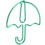 20Pcs Mini Photo Clip UmbrellaShaped Paperclip 12