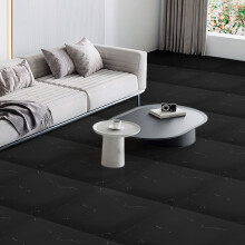 10Pcs Marble Texture Self Adhesive Flooring Tiles 30x30cm, Black