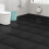 Living And Home 10Pcs Marble Texture Self Adhesive Flooring Tiles 30x30cm, Black 2
