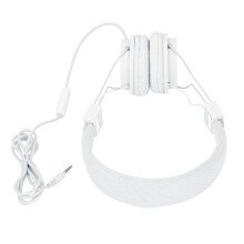 3,5-mm kabelgebundenes Headset-Mikrofon Weiß, 40-mm-Treiber, 1,2 m