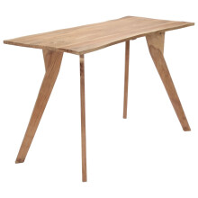 vidaXL Solid Acacia Wood Dining Table 120cm Home Kitchen Stand Desk Furniture