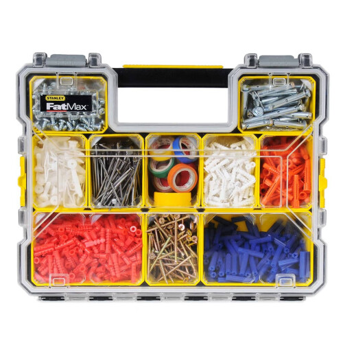 STANLEY Stanley Fatmax Deep Pro Organiser Waterproof with Metal Latch & Grip Handle 1