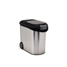 Curver Pet Food Container 12 kg 35 L Silver Dog Cat Animal Storage Bin 794073