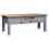 VidaXL vidaXL Solid Pine Wood Coffee Table Grey Living Room Side End Table Tea Stand 3