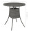 VidaXL vidaXL Garden Table Grey Poly Rattan Outdoor Patio Dining Dinner Table Unit 4
