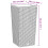 VidaXL vidaXL Planter Raised Bed with Removable Inner White 11 / 26.5 L PP Rattan 4