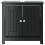 VidaXL vidaXL Bathroom Sink Cabinet Storage Vanity Unit BERG Black Solid Wood Pine 3