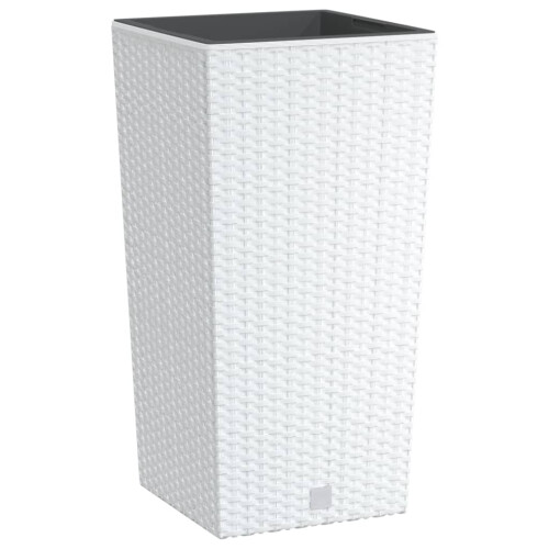 VidaXL vidaXL Planter Raised Bed with Removable Inner White 11 / 26.5 L PP Rattan 1