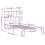VidaXL vidaXL Bookcase Bed without Mattress Bed Frame White 90x200 cm Solid Wood Pine 11