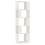 VidaXL vidaXL Solid Wood Pine Book Cabinet/Room Divider White Storage Rack Book Stand 1