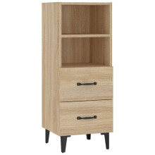 vidaXL Sideboard Sonoma Oak Engineered Wood Cabinet Home Organiser Cupboard