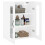 VidaXL vidaXL Wall Mounted Cabinet Storage Cabinet Cupboard White Engineered Wood 5