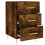 VidaXL vidaXL Bedside Cabinet Bedside Table Nightstand Smoked Oak Engineered Wood 7