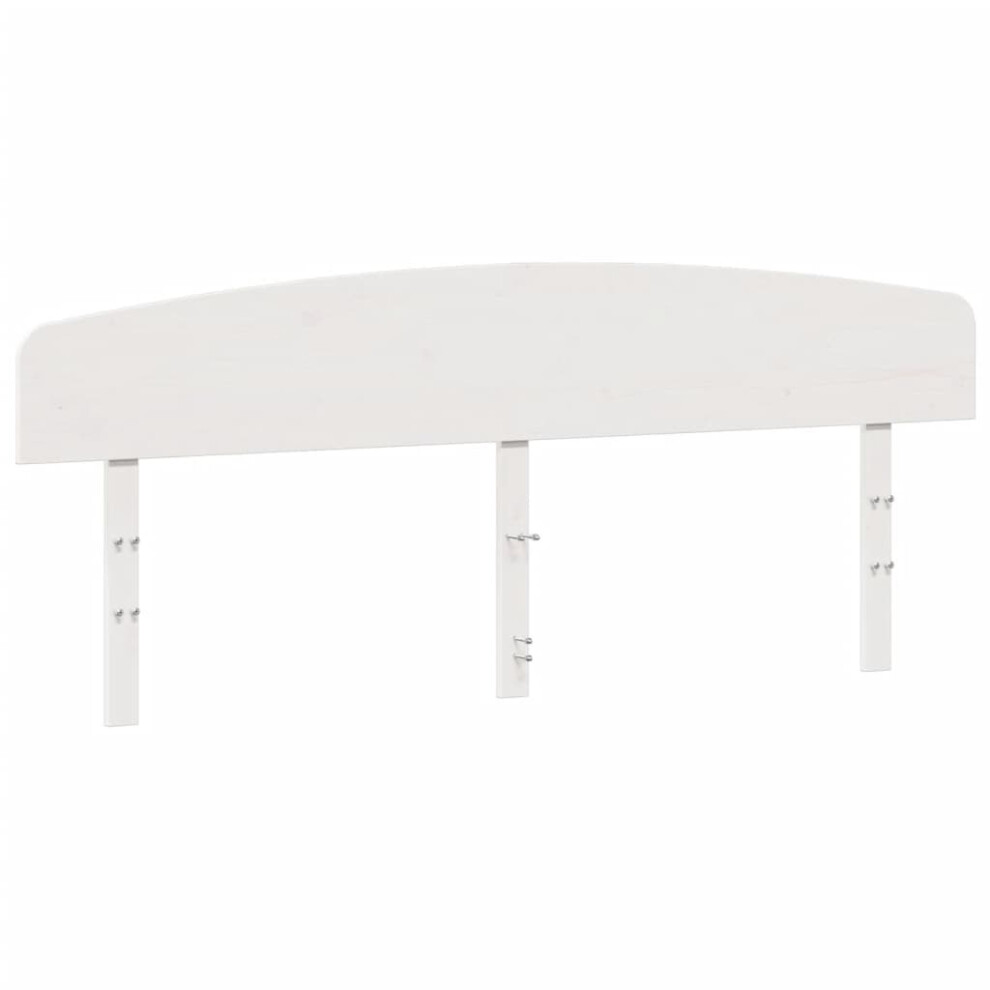 vidaXL Headboard Bedroom Bed Header Bed Headboard White 180 cm Solid Wood Pine