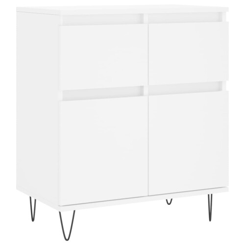 VidaXL vidaXL Sideboard Storage Cabinet Cupboard Side Cabinet White Engineered Wood 1