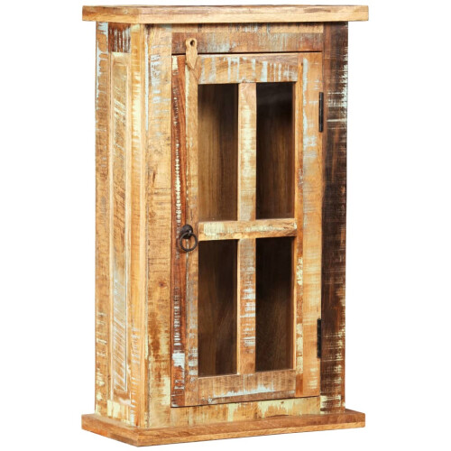 VidaXL vidaXL Solid Reclaimed Wood Wall Cabinet 44x21x72cm Storage Cupboard Vitrine
