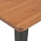 VidaXL vidaXL 2x Bar Table Black 60cm Solid Pine Wood Steel Kitchen Dining Table 3