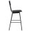VidaXL vidaXL 3 Piece Bar Set Steel Black Dining Table 2 Stackable Stools Furniture 10