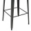 VidaXL vidaXL 2x Bar Table Black 60cm Solid Pine Wood Steel Kitchen Dining Table 5