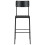 VidaXL vidaXL 3 Piece Bar Set Steel Black Dining Table 2 Stackable Stools Furniture 8
