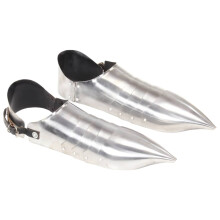 vidaXL Medieval Knight Armour Sabatons Replica LARP Silver Armour Costume Shoe