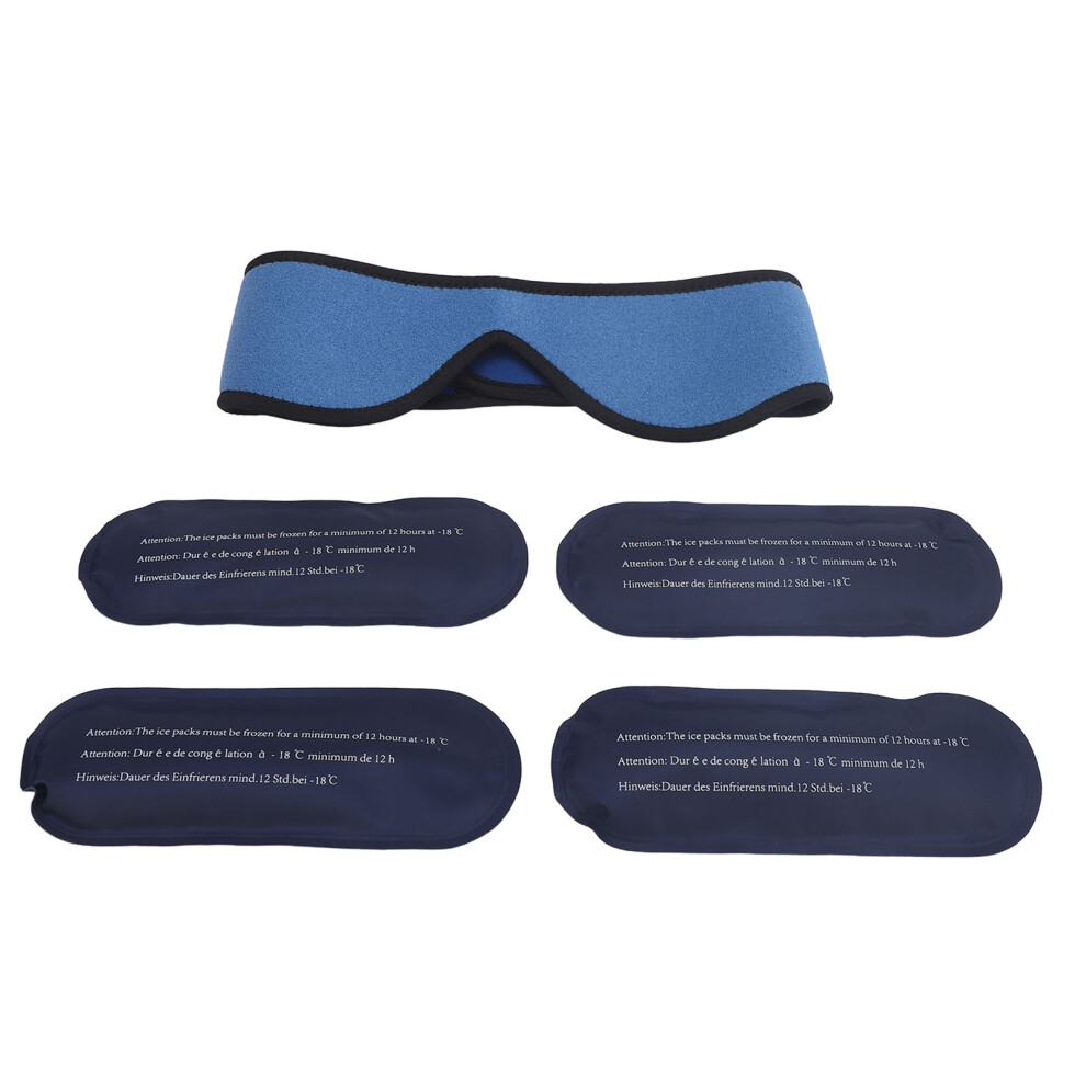 Face Ice Pack for Muscle Relief Jaw & Chin Swelling Hot & Cold Compress Blue