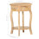 VidaXL vidaXL Solid Mango Wood Side Table Wooden Accent Bedside Table Telephone Stand 4