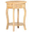 VidaXL vidaXL Solid Mango Wood Side Table Wooden Accent Bedside Table Telephone Stand 8