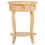 VidaXL vidaXL Solid Mango Wood Side Table Wooden Accent Bedside Table Telephone Stand 2