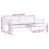 VidaXL vidaXL Daybed with Drawers Sofa Bed Guest Bed White 90x190 cm Solid Wood Pine 4