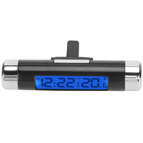 2 In 1 Electronic Clock Thermometer LCD Display 1