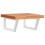 VidaXL vidaXL Basin Shelf Wall Mounted Bathroom Countertop Steel and Solid Wood Beech 1