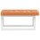 VidaXL vidaXL Basin Shelf Wall Mounted Bathroom Countertop Steel and Solid Wood Beech 5