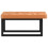 VidaXL vidaXL Basin Shelf Wall Mounted Bathroom Countertop Steel and Solid Wood Beech 5