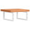 VidaXL vidaXL Basin Shelf Wall Mounted Bathroom Countertop Steel and Solid Wood Beech 6
