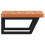 VidaXL vidaXL Basin Shelf Wall Mounted Bathroom Countertop Steel and Solid Wood Beech 5