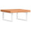VidaXL vidaXL Basin Shelf Wall Mounted Bathroom Countertop Steel and Solid Wood Beech 2