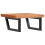 VidaXL vidaXL Basin Shelf Wall Mounted Bathroom Countertop Steel and Solid Wood Beech 6