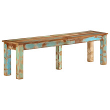 vidaXL Bench Wooden Bench Dining Bench Hallway Bench Solid Reclaimed Wood