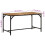 VidaXL vidaXL Dining Table 140x70x75 cm Solid Wood Rough Mango dining room table 4