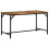 VidaXL vidaXL Dining Table 140x70x75 cm Solid Wood Rough Mango dining room table 11