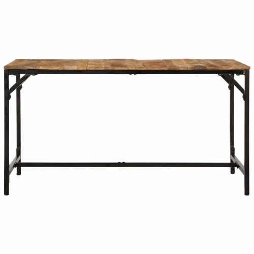 VidaXL vidaXL Dining Table 140x70x75 cm Solid Wood Rough Mango dining room table 1