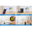 (green) CD Player, Bluetooth Small Speaker CD Repeater, Portable Wall Mounted CD Player, Support Earphone - with Display Screen, Remote Control 12