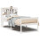 VidaXL vidaXL Bookcase Bed without Mattress White 90x190 cm Single Solid Wood Pine 1