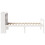 VidaXL vidaXL Bookcase Bed without Mattress White 90x190 cm Single Solid Wood Pine 5