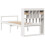 VidaXL vidaXL Bookcase Bed without Mattress White 90x190 cm Single Solid Wood Pine 6