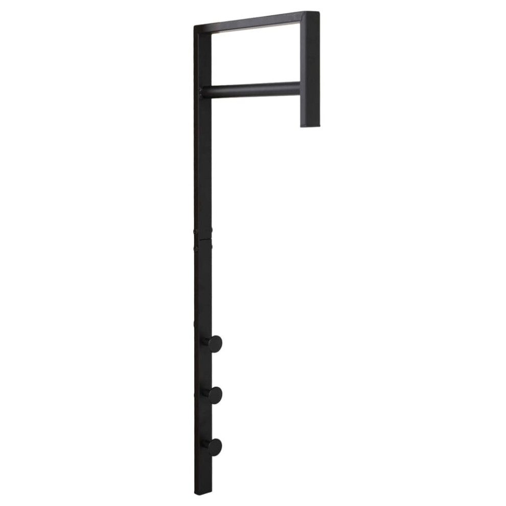 House Nordic Clothes Rack Elisabeth Black Wall Mounted Pegboard Coat Rack-image-OPC-PJ9X8MT-NEW