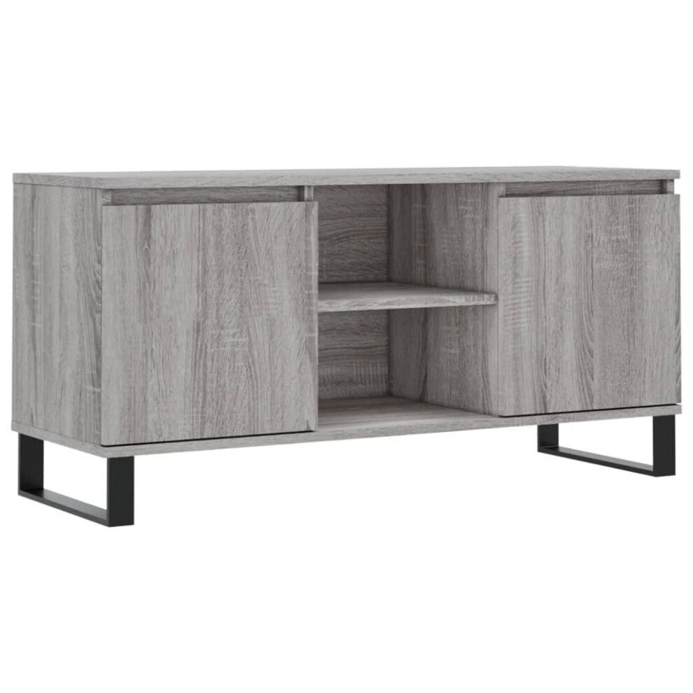Vidaxl Tv Cabinet Tv Unit Media Cabinet Tv Stand Grey Sonoma Engineered Wood